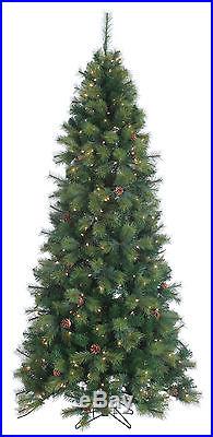 7.5' x 46 Hard Needle Monroe Fir Holiday & Christmas Tree with Clear Lights