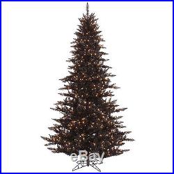 7.5′ x 52 Black Fir Holiday Artificial Christmas Tree with 750 Clear Lights