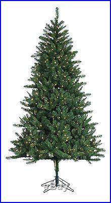 7.5' x 52 Pre-Lit Mountain Pine Artificial Christmas Tree withClear LED Lights