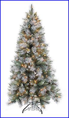 7.5′ x 54 Slim Sterling Spruce Artificial Christmas Tree with 500 Clear Lights
