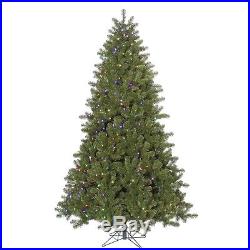 7.5′ x 55 Ontario Spruce Artificial Christmas Tree with Multi-Color LED Lights