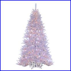 7.5' x 57 White Ashley Spruce Artificial Holiday Christmas Tree withClear Lights