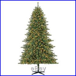 7.5ft Artificial Christmas Tree Pre-Lit 1200 Mini Clear LED Lights Holiday Decor