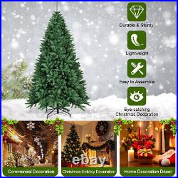 7.5ft Hinged Artificial Christmas Tree Unlit Douglas Full Fir with2254 Tips Decor