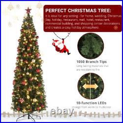 7.5ft Pencil Shape Automatic Tree Structure PVC Material
