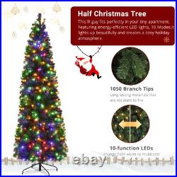 7.5ft Pencil Shape Automatic Tree Structure PVC Material
