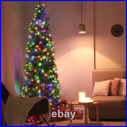 7.5ft Pencil Shape Automatic Tree Structure PVC Material