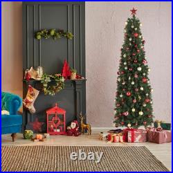 7.5ft Pencil Shape Automatic Tree Structure PVC Material