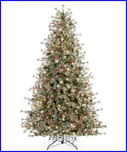 7.5ft Pre-Lit Semi-Flocked Cashmere Pine Christmas Tree with 1,264 Branch Tips