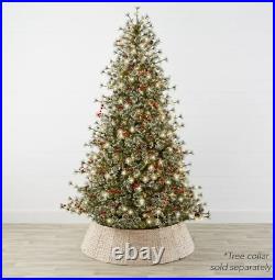7.5ft Pre-Lit Semi-Flocked Cashmere Pine Christmas Tree with 1,264 Branch Tips