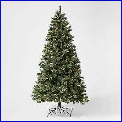 7.5ft Pre-lit Artificial Christmas Tree Full Virginia Pine Clear Lights