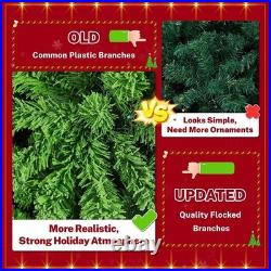 7.5ft Pre-lit Artificial Christmas Tree with Incandescent Warm White Light