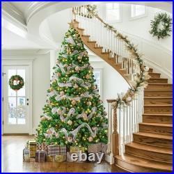 7.5ft Pre-lit Artificial Christmas Tree with Incandescent Warm White Light