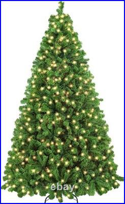 7.5ft Pre-lit Artificial Christmas Tree with Incandescent Warm White Light