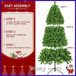 7.5ft Pre-lit Artificial Christmas Tree with Incandescent Warm White Light