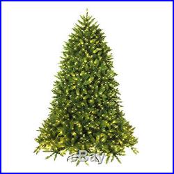 7.5ft Pre-lit PVC Christmas Fir Tree Hinged 8 Flash Mode with700 Light