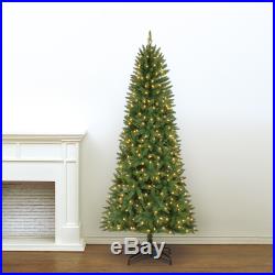 7' Brighton Fir Tree with805 tips, 350 indoor warm white LED lights, Diameter 34