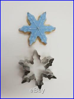 7 Christmas Cookie metal Biscuit cutters Santa snowflake reindeer Gingerbread