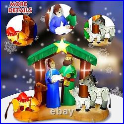 7 FT Christmas Inflatable Decoration Nativity Sets for 7 FT-Nativity Scene