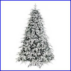 7 FT Green Artificial Christmas Tree with 1687 Branches 450 Lights Holiday Party