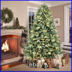 7 FT Pre-lit Artificial Christmas Tree Classic Spruce Xmas tree with 700 Lights