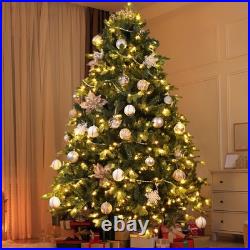 7 FT Pre-lit Artificial Christmas Tree Classic Spruce Xmas tree with 700 Lights