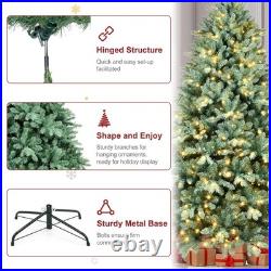 7 FT Pre-lit Artificial Christmas Tree Classic Spruce Xmas tree with 700 Lights