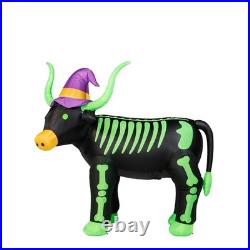 7 FT Skeleton Longhorn Halloween Inflatable LED Lighted Outdoor Yard Decor 7 FT Skeleton Longhorn Halloween Inflatable LED Lighted Outdoor Yard Decor