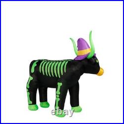7 FT Skeleton Longhorn Halloween Inflatable LED Lighted Outdoor Yard Decor 7 FT Skeleton Longhorn Halloween Inflatable LED Lighted Outdoor Yard Decor