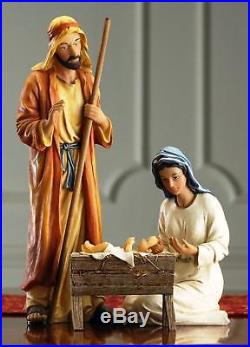 7 Figure Nativity Includes People, Manger, Chest of Gold, Frankincense & Myrrh