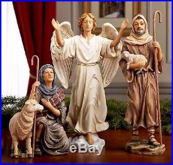 7 Figure Nativity Includes People, Manger, Chest of Gold, Frankincense & Myrrh