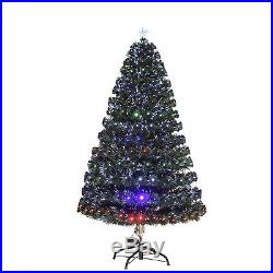7 Foot Artificial Christmas Tree Indoor LED Lights PVC Xmas Decoration Green