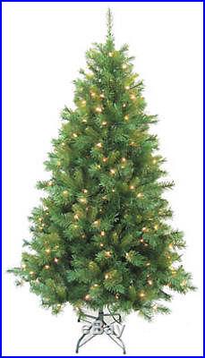 7 Foot Pre-Lit Clear Artificial Christmas Tree NIB