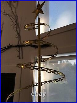 7 Ft Spiral Christmas Tree Metal Ornament Display Stand 89 Gold Modern Portland