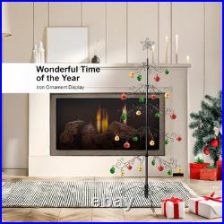 7 Ft Wrought Iron Christmas Tree Ornament Display Stand Metal Holder Hanger Wire