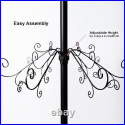 7 Ft Wrought Iron Christmas Tree Ornament Display Stand Metal Holder Hanger Wire