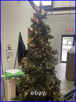 7' Pre-Lit Slim Balsam Fir Artificial Christmas Tree Clear Lights by Philips