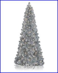 7′ Silver Tree with Clear Lights from Treetopia Christmas Tree NIB