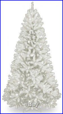 7′ White Christmas Tree with 550 Clear Lights Indoor Outdoor Home Decoration New