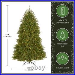 7 ft Pre-Lit Dunhill Fir Full Artificial Christmas Tree, 700 Clear Lights, 2
