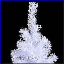 7 ft White Artificial PVC Christmas Tree Large Xmas Decoration Indoor Outdoor
