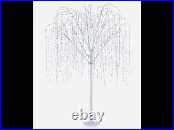 7 ft Willow LED Christmas Tree Twinkling White Lights In/Out Yard Home Accents