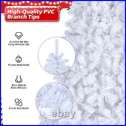 7ft 1346 Branches Christmas Tree Structure PVC, 500 Lights Cool Color 8 Modes