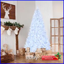 7ft 1346 Branches Christmas Tree Structure PVC, 500 Lights Cool Color 8 Modes