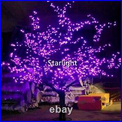 7ft 1,248pcs LEDs Cherry Blossom Tree Christmas Tree Night Light Purple Color