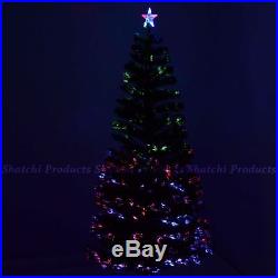 7ft 210cm Shatchi Fibre Optic Christmas Tree Various Effects Xmas Decoration