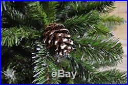 7ft (210cm) Snow King Fir Christmas Tree with Pine Cones
