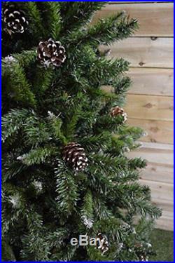 7ft (210cm) Snow King Fir Christmas Tree with Pine Cones