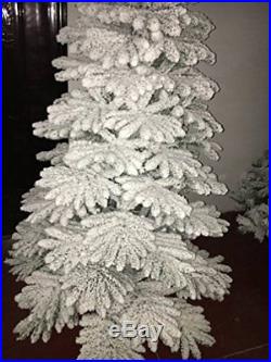 7ft Alaskan Pine Real Christmas Tree covered in Snow Dust