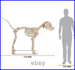 7ft FT Skeleton Dog Skelly's Home Accent Halloween 2024 Home Depot SAME DAY SHIP